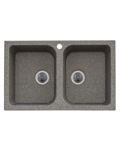 PLATINUM Granite sink TWIN 7648D mix