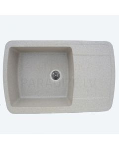 PLATINUM Granite sink ROMA 7749 gray