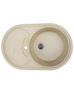 PLATINUM Granite sink LIRA 7750 beige