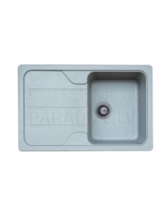 PLATINUM Granite sink Germece 7850 VERONA gray metallic