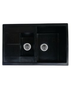 PLATINUM Granite sink KESSAN 7850W black