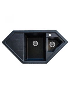 PLATINUM Granite sink Germece 9950 PANDORA black metallic