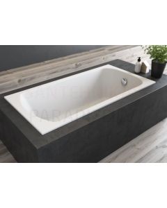 POLIMAT taisnstūra akrila vanna CLASSIC SLIM 130x70