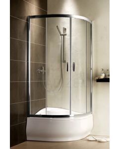 RADAWAY dušas kabīne PREMIUM PLUS A 170x80x80 Chrome + brūns stikls
