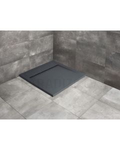 RADAWAY akmens masas dušas paliktnis TEOS C Anthracite  80x 80x4