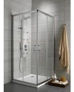RADAWAY dušas kabīne PREMIUM PLUS C 190x 80x 80 Chrome + brūns stikls