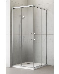 RADAWAY dušas kabīne IDEA KDD 205x 80x 80 Chrome + caurspīdīgs stikls