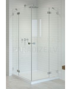 RADAWAY dušas kabīne ESSENZA PRO KDD 200x 80x 80 Chrome + caurspīdīgs stikls