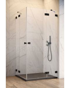 RADAWAY dušas kabīne ESSENZA PRO BLACK KDD 200x 80x 80 Melns + caurspīdīgs stikls