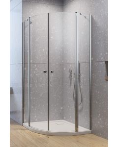 RADAWAY dušas kabīne EOS PDD II 195x 80x 80 Chrome + caurspīdīgs stikls
