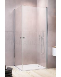 RADAWAY dušas kabīne EOS KDD I 197x 80x 80 Chrome + caurspīdīgs stikls