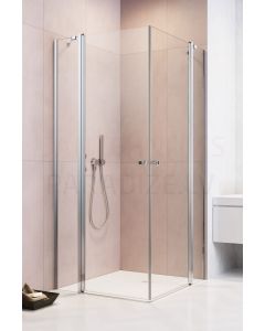 RADAWAY dušas kabīne EOS KDD II 195x 80x 80 Chrome + caurspīdīgs stikls