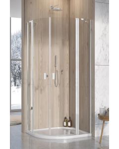 RADAWAY dušas kabīne NES PDD II 200x 80x 80 Chrome + caurspīdīgs stikls