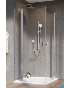 RADAWAY dušas kabīne NES KDD II 200x 80x 80 Chrome + caurspīdīgs stikls