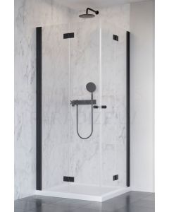 RADAWAY dušas kabīne NES BLACK KDD B 200x 80x 80 Melns + caurspīdīgs stikls
