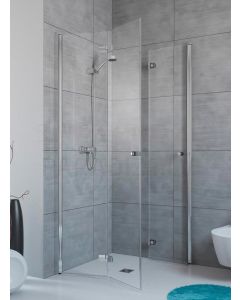 RADAWAY dušas kabīne FUENTA NEW KDD B 200x 80x 80 Chrome + caurspīdīgs stikls