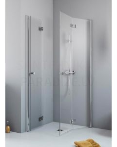 RADAWAY dušas kabīne ESSENZA NEW KDD B 200x 80x 80 Chrome + caurspīdīgs stikls
