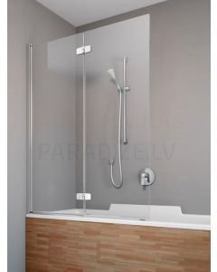 RADAWAY vannas siena FUENTA NEW PND 150x100 Chrome + caurspīdīgs stikls (kreisā)