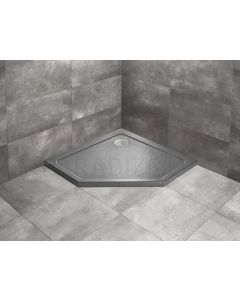 RADAWAY dušas paliktnis DOROS PT Stone Anthracite 90x90x5