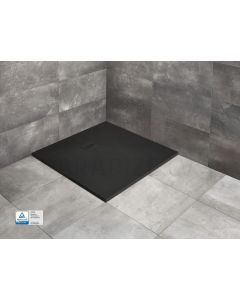 RADAWAY душевой поддон из каменной массы KYNTOS C Black 100x100x3