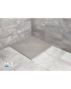 RADAWAY stone mass shower tray KYNTOS C Cemento 100x100x3