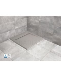 RADAWAY stone mass shower tray TEOS C Cemento 100x100x4