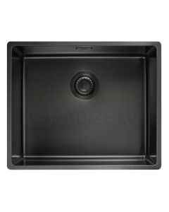 FRANKE stainless steel kitchen sink MYTHOS Masterpeace with button anthracite tone 54x45 cm