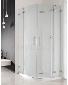 RADAWAY dušas kabīne EUPHORIA PDD 200x100x100 Chrome + caurspīdīgs stikls
