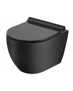 KKPOL wall mounted toilet Latona Black with Soft Close lid