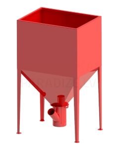 ND METALIKA granulu tvertne  160L (580x350x1360)