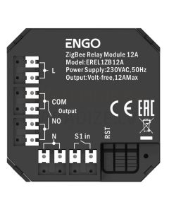 ENGO Zigbee smart relay 1x12A NO-Com exit EREL1ZB12A