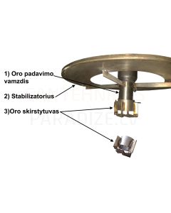 STROPUVA gaisa sadalītājs ar stabilizatoru S40 (malkai, briketēm)