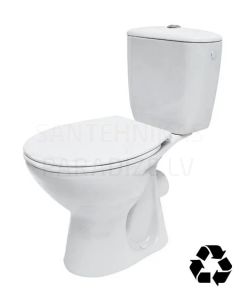 CERSANIT PRESIDENT WC toilet (corner connection) with toilet seat