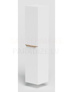 KAME AMBER боковой-высокий шкафчик (матовый белый/Solid Oak) 1600x350x350 мм