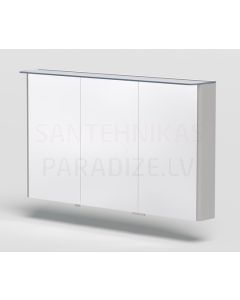 KAME mirror cabinet SOFT 120 with LED (shiny gray) 700x1200 mm