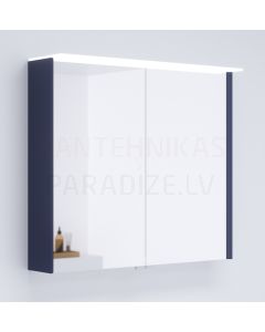 KAME mirror cabinet LOFT  60 with LED (dark blue) 700x600 mm