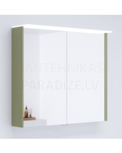 KAME mirror cabinet LOFT  80 with LED (Savannah green) 700x800 mm