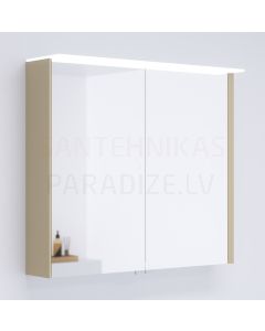 KAME veidrodinė spintelė LOFT  80 su LED (linas) 700x800 mm