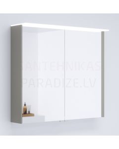 KAME mirror cabinet LOFT  80 with LED (gray stone) 700x800 mm