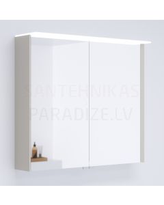 KAME veidrodinė spintelė LOFT  80 su LED (kašmyras) 700x800 mm