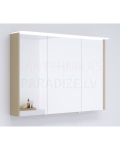 KAME spoguļskapītis LOFT 100 ar LED (Linen) 700x1000 mm