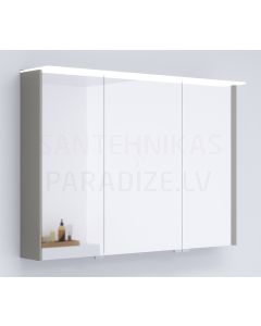 KAME mirror cabinet LOFT 100 with LED (gray stone) 700x1000 mm