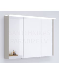 KAME veidrodinė spintelė LOFT 100 su LED (kašmyras) 700x1000 mm