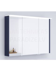 KAME mirror cabinet LOFT 100 with LED (dark blue) 700x1000 mm