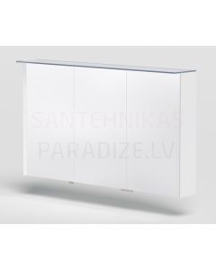 KAME veidrodinė spintelė LOFT 120 su LED (matinė balta) 700x1200 mm