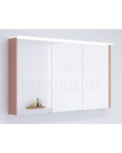 KAME veidrodinė spintelė LOFT 120 su LED (rožinis) 700x1200 mm