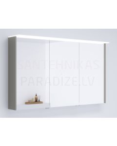 KAME spoguļskapītis LOFT 120 ar LED (pelēks akmens) 700x1200 mm