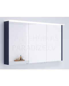 KAME шкафчик с зеркальными дверцами LOFT 120 с LED (темно синий) 700x1200 мм