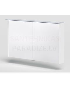 KAME veidrodinė spintelė LOFT 120 su LED (matinė balta) 700x1200 mm