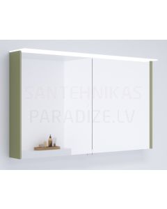 KAME spoguļskapītis LOFT 120 ar LED (Savannah zaļa) 700x1200 mm